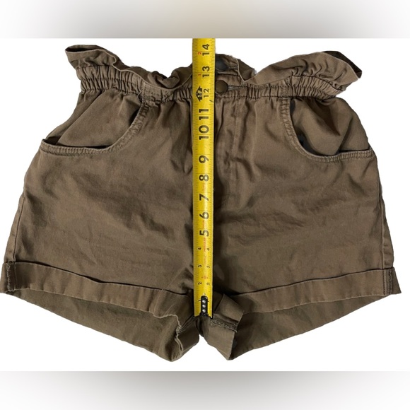 Billabong Sun Dialed Paperbag Shorts Womens Large Sage High Waist 2” Inseam - Picture 6 of 12